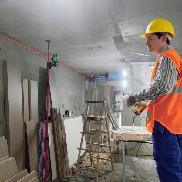 Tyczka teleskopowa statyw rozporowy kolumna do lasera poziomicy 300CM - obrazek 7