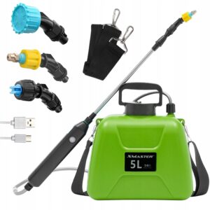OPRYSKIWACZ AKUMULATOROWY ELEKTRYCZNY NARAMIENNY 5L ZESTAW 3 DYSZE LANCA