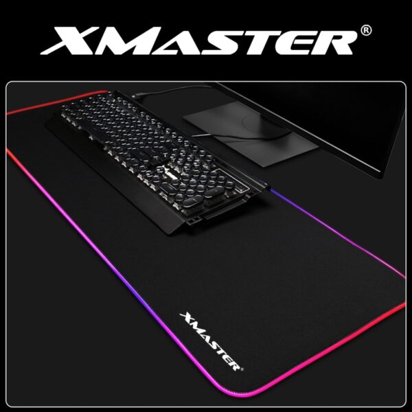 PODKŁADKA POD MYSZKĘ RGB LED GAMINGOWA DUŻA SZEROKA XMASTER XXL - obrazek 7