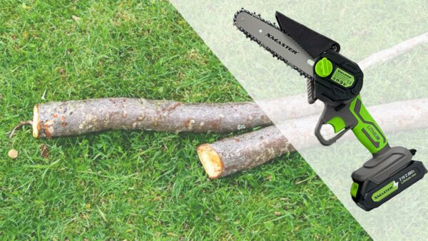 PILARKA ŁAŃCUCHOWA 6" 6CAL PIŁA AKUMULATOROWA GAŁĘZIÓWKA 2xAKU ZESTAW 1000W - obrazek 3