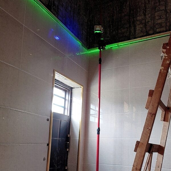 Tyczka teleskopowa statyw rozporowy kolumna do lasera poziomicy 300CM - obrazek 9