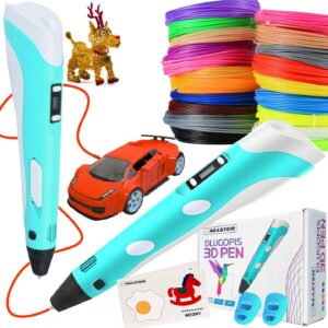 DRUKARKA DŁUGOPIS 3D PEN ZESTAW DLA DZIECI SZABLONY + WKŁADY 50M v2024