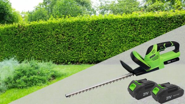 NOŻYCE AKUMULATOROWE DO ŻYWOPŁOTU TRAWY SEKATOR GAŁĘZI ZESTAW 52CM 2xAKU - obrazek 8