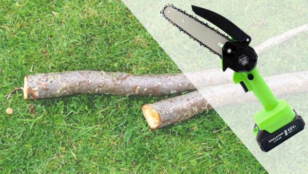 PIŁA ŁAŃCUCHOWA AKUMULATOROWA MINI PILARKA GAŁĘZIÓWKA 2xAKU DUŻY ZESTAW - obrazek 10